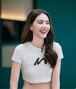 LTB#泰国潮牌官方正品代购 MINE Mai同款短款露脐T恤上衣 包邮
