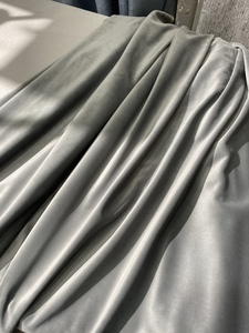 尺寸2.3×2.8米灰色法兰绒摩li克品牌高档窗帘布料尾货十元一斤