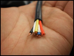 电线电缆RVV4*0.3mm平方四芯电源控制信号监控圆护套导线软电线