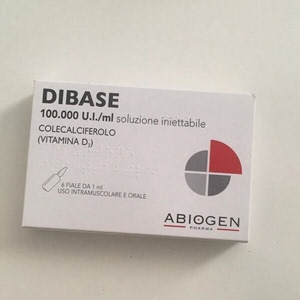 现货意大利DIBASE维生素D3安瓶100000UI 6只*1ml促钙吸收健齿强骨