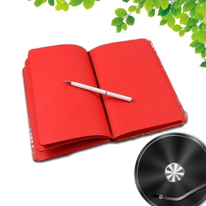 繁华烙印红色内页日记本彩色内页笔记本复古个性笔记本子学生文具