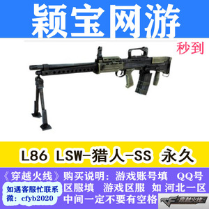CF穿越火线L86 LSW-猎人-SS永久机枪 非生化机枪弹匣炼狱盘龙