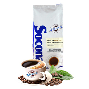 Socona蓝标 精选蓝山风味咖啡豆454g 拼配浓香现磨咖啡粉新鲜烘焙