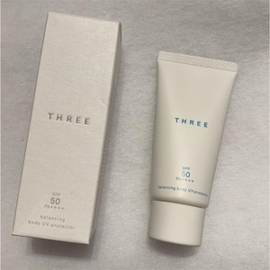 日本代购直邮 THREE Balancing/平衡系列 身体防晒乳80ML SPF50