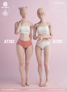 WorldBox1/6女素体AT201标准版 AT202肥腿版203模特版女兵人