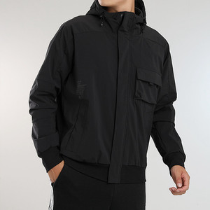 Adidas阿迪达斯外套男装正品冬季新款运动服连帽梭织夹克GR6952