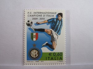 2010年意大利意甲-国际米兰队邮票（1全）