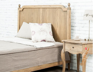 北欧简约现代美法式乡村1.5米1.8双人实木复古主卧软床雕花床头柜