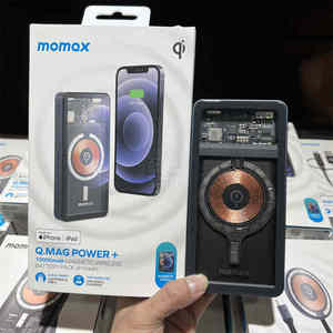 MOMAX摩米士10000毫安磁吸无线充电宝pd快充20w适用苹果12/13透明