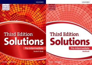 第三版牛津Solutions Pre-Intermediate 学生书和练习册 带在线码