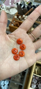 11mm1颗价格英国Textile Garden象牙棕榈简洁橘色纽扣