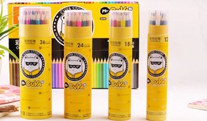 真彩学生儿童彩色铅笔12 18 24 36色绘图涂鸦桶装绘画彩铅彩笔036
