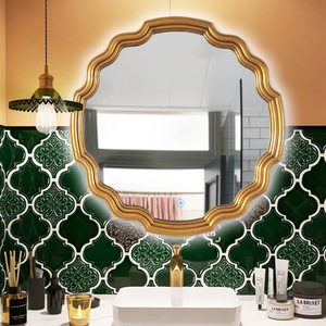 美式简约异形浴室镜卫生间镜装饰镜洗漱镜子复古造型梳妆镜壁挂