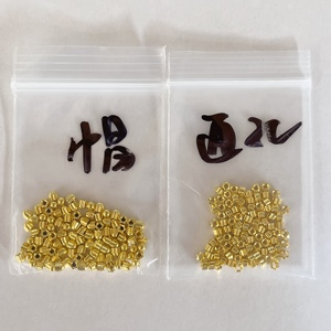 无框眼镜金色螺帽 梅花通孔螺母 1.4梅花帽盖 金属螺丝帽