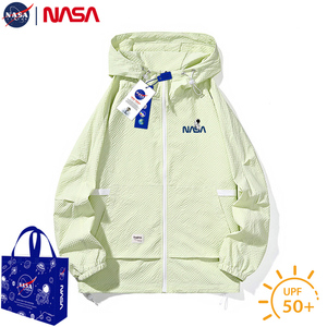 NASA夏季凉感皮肤衣男UPF50+薄款潮牌情侣防晒衣防紫外线大码外套