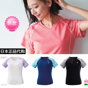 日本正品JP版GOSEN高神女网球羽毛球服T1921运动时尚休闲短袖T恤