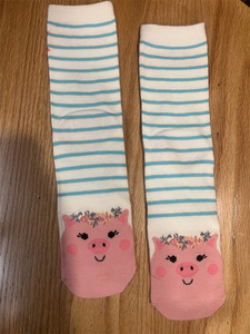 8件包邮，新款童袜，可爱卡通猪猪图案薄棉袜子