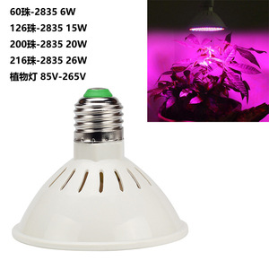 LED植物生长灯l螺口26W高亮宽电压园艺多肉蔬菜育苗花盆补光灯泡