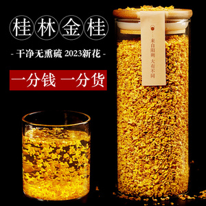 浅杉特级无硫可食用金桂花干花茶叶中药材广西桂林天然冻干桂花茶