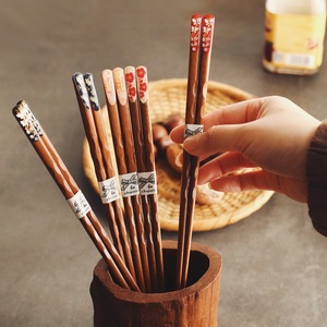 五木箸。实木制尖头防滑筷便携筷子随身餐具环保筷子套装自用日式