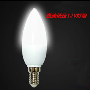 LED灯泡低压12v24V36V48V60V85V通用太阳能电压E14螺口电瓶用尖泡