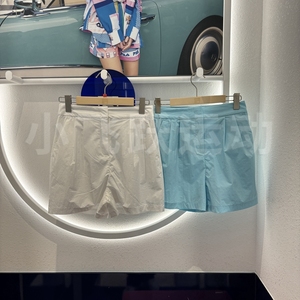 FILA斐乐 2024夏季新款女装时尚运动休闲宽松梭织短裤 F11W424803