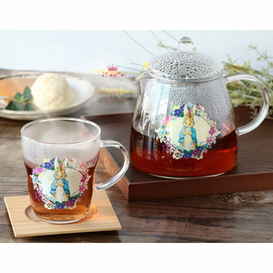 日本代购 Peter Rabbit彼得兔比得兔 可爱玻璃杯水杯茶壶水壶