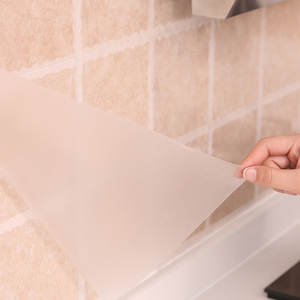 自粘防油贴纸厨房灶台耐高温透明防水橱柜台面瓷砖墙体用墙贴壁纸