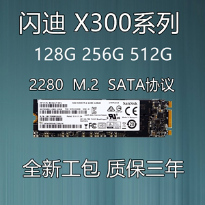 Sandisk/闪迪 X300 128G 256G M.2 笔记本SSD固态硬盘2280 X110