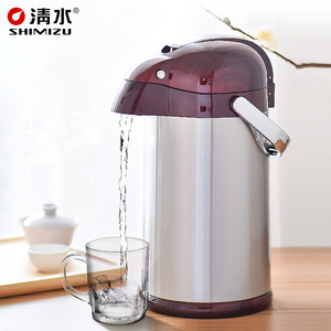 清水不锈钢气压式保温热水瓶气压式保温壶玻璃内胆暖水瓶SM-4202