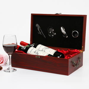 高档豪华红酒盒双支仿红木盒礼盒包装盒葡萄酒拉菲封存盒单支酒盒