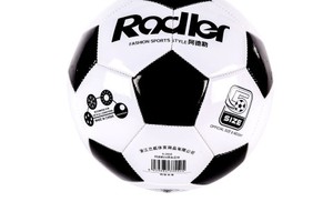 足球兰威足球阿德勒A3550足球 PVC贴皮黑白格经典足球4号 5号标准