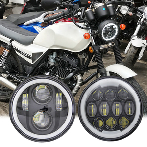 适用哈雷x48义骑弘飞虎V8博格奔达250长江400摩托车改装LED前大灯