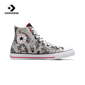 匡威Converse2024春季男鞋ALL STAR龙图案印花高帮帆布鞋A08702C