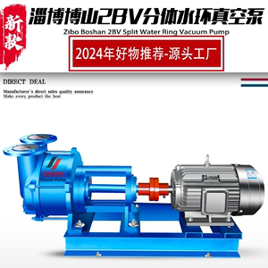 博山2BV水环式真空泵分体式711235泵头电动机循环厂家工业用吸力