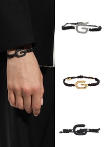Givenchy 纪梵希 黑色字母G徽标logo手链手镯手环饰品男女