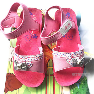 桃心夏季女童凉鞋正品越南平仙中大童鞋儿童凉鞋儿童沙滩鞋凉鞋