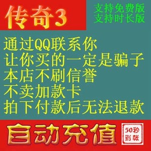 自动充值 盛大一卡通1元 传奇3元宝1元宝/盛大点卷100点券