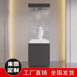 现货模型展示柜台玉器展柜玻璃柜子透明陈列柜单品展览文物定制柜