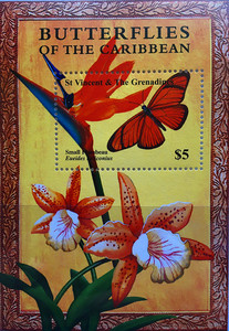 圣文森特和格林纳丁斯动物蝴蝶邮票小型张