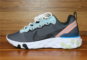 Nike REACT ELEMENT 55 高桥盾缓震跑步鞋BQ6166-300-102/CI9593