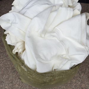 厂家直销全白色擦机布吸油废纱碎布缝头回丝棉纱工业擦拭布抹布
