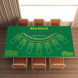 21点桌布BLACKJACK橡胶垫黑杰克澳门扑克桌垫台布棋牌娱乐赌具