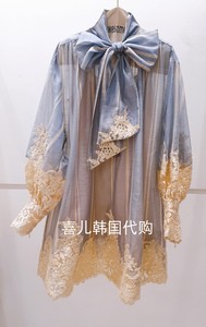 AweSome韩国代购东大门2024春季新款女装优雅减龄气质时尚连衣裙