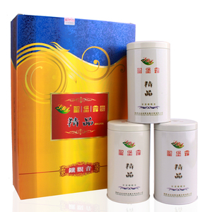 圣堡露茶叶安溪秋季正味铁观音清香型精品（米白）铁罐礼盒500克