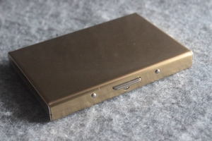 金属小卡包 防消磁 名片收纳包 不锈钢 全新实拍 10*7厘米 CK.322