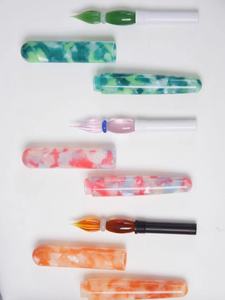 FANYANTAN放羊滩玻璃蘸水笔创意彩墨试色笔亚克力笔身玻璃尖钢笔