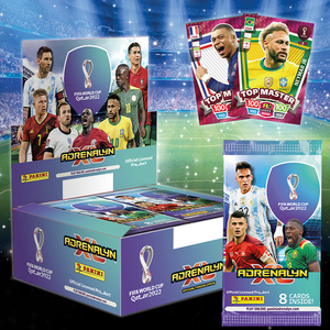 正版 帕尼尼足球球星卡fifa卡塔尔世界杯卡牌整盒卡片卡册盲盒c罗