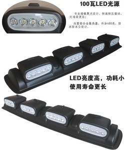 LED车顶组合射灯100瓦聚光越野车改装灯可调节机盖排灯免打孔双开