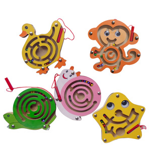 木质磁性运笔儿童走珠磁力迷宫游戏2-6岁幼儿园礼物早教益智玩具